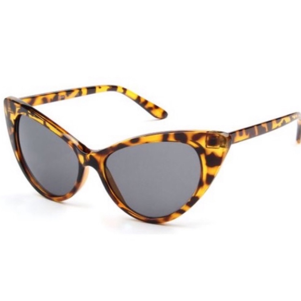 Tortoise Cat Eye  Fashion Sunglasses - Picture 3 of 6